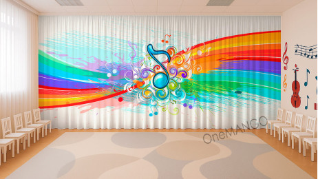 Занавес праздничный фон 042 (готовый 3х2,8м)